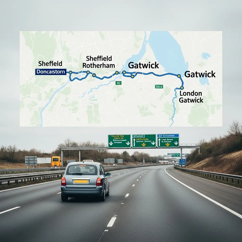 Sheffield to London Gatwick Taxi